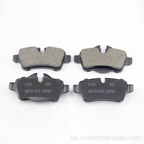 D1309 Hochwertige Minicooperr55 -Hinterhand -Bremsbeläge